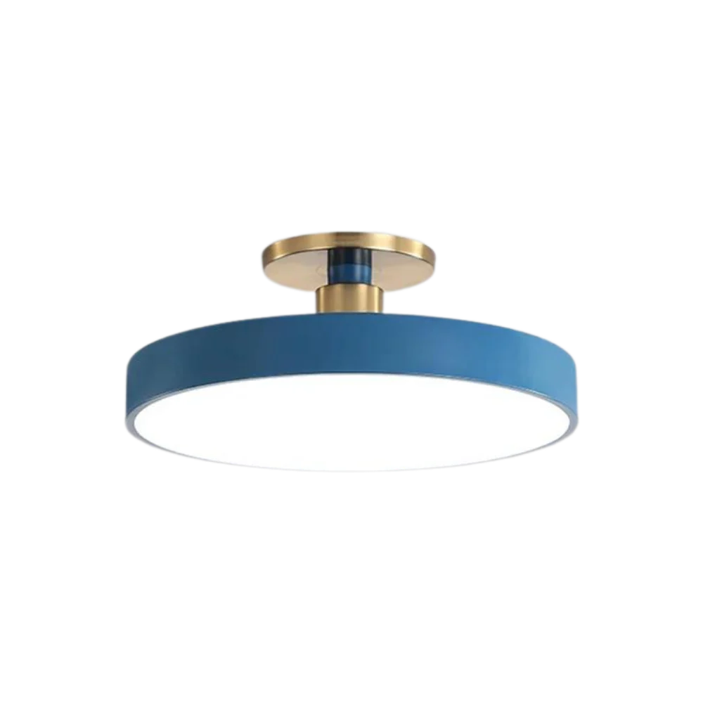 Modern Brass Round LED Ceiling Light