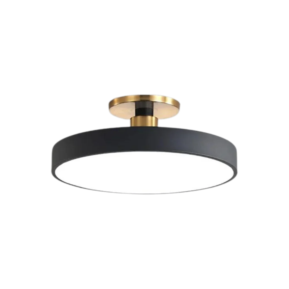 Modern Brass Round LED Ceiling Light