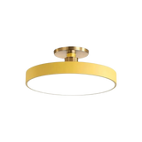 Modern Brass Round LED Ceiling Light