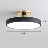 Modern Brass Round LED Ceiling Light