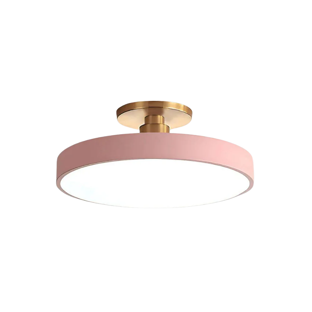 Modern Brass Round LED Ceiling Light
