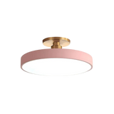 Modern Brass Round LED Ceiling Light