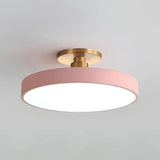 Modern Brass Round LED Ceiling Light