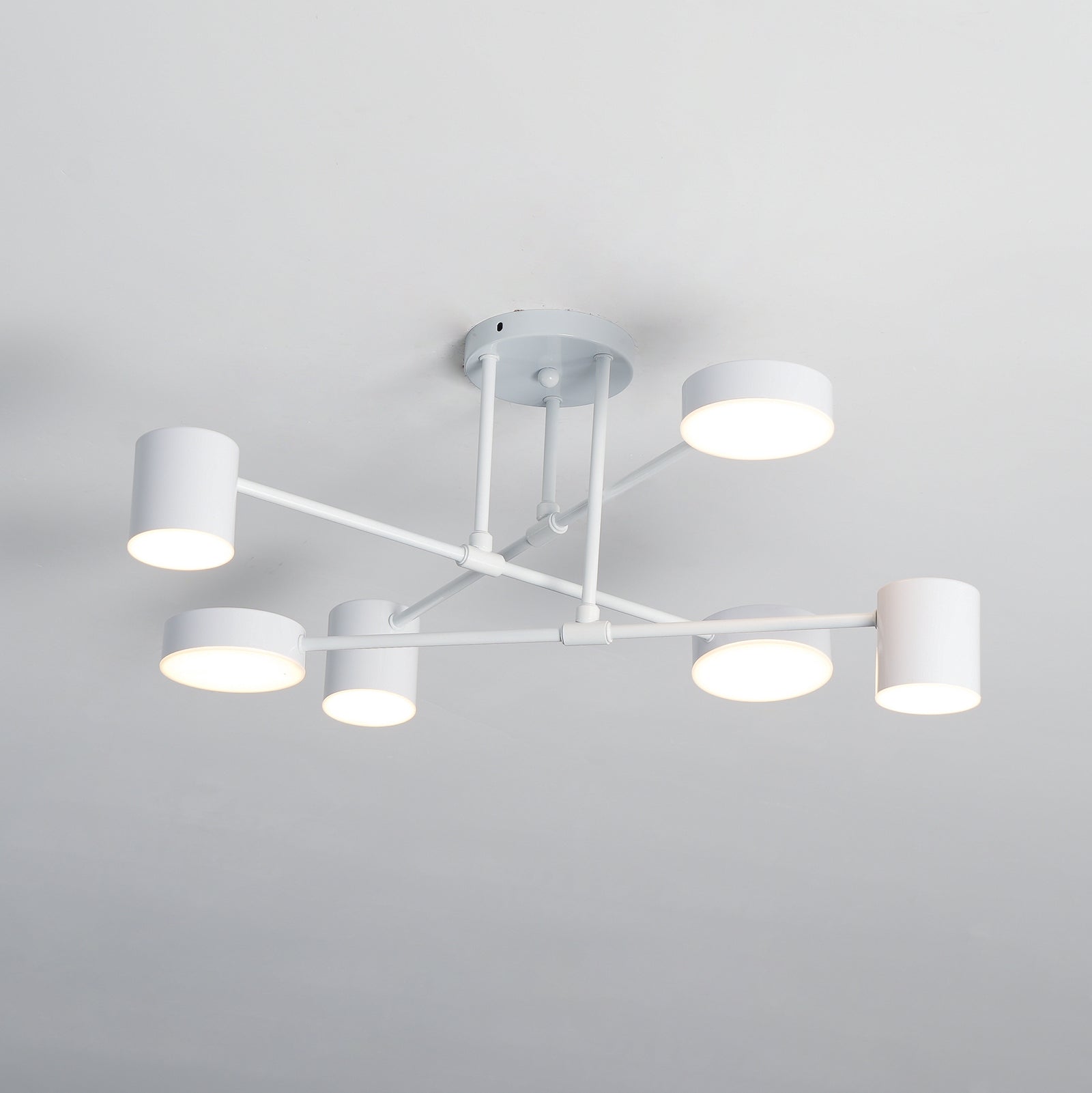 Modern Brass Sputnik Ceiling Light 6-Light