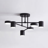 Modern Brass Sputnik Ceiling Light 6-Light