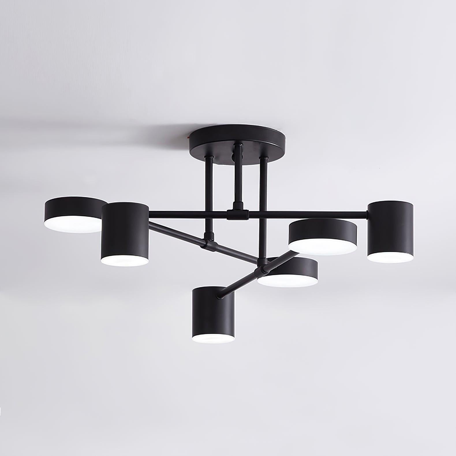 Modern Brass Sputnik Ceiling Light 6-Light