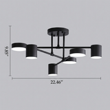 Modern Brass Sputnik Ceiling Light 6-Light