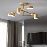Modern Brass Sputnik Ceiling Light 6-Light