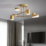 Modern Brass Sputnik Ceiling Light 6-Light