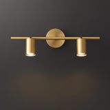 Modern Brass Wall Spotlight with Double Head