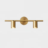 Modern Brass Wall Spotlight with Double Head