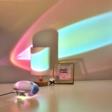 Modern Crystal LED Projection Table Lamp