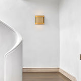 Modern Curved Brass LED Wall Sconce