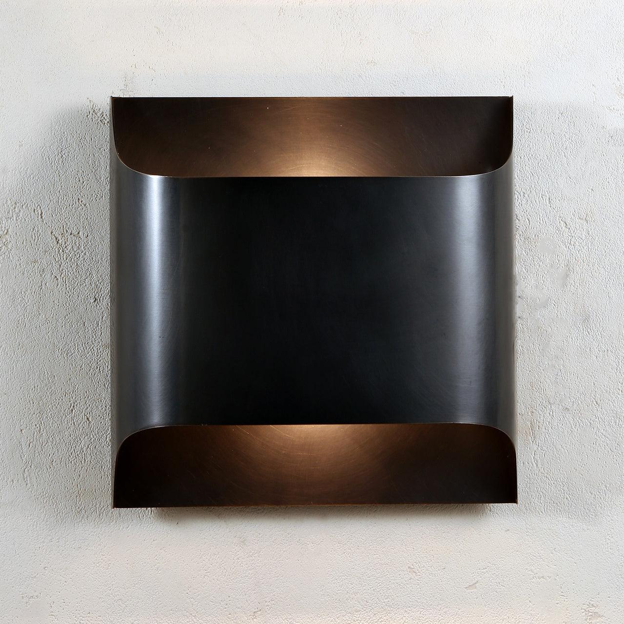 Modern Curved Brass LED Wall Sconce