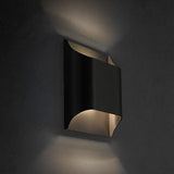 Modern Curved Brass LED Wall Sconce