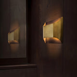 Modern Curved Brass LED Wall Sconce