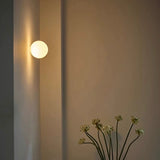 Modern Frosted Glass Globe Wall Sconce