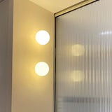 Modern Frosted Glass Globe Wall Sconce