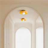 Modern Glass Disc Wall and Ceiling Light