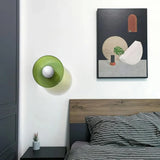 Modern Glass Disc Wall and Ceiling Light