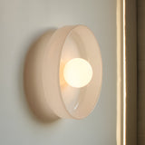 Modern Glass Disc Wall and Ceiling Light