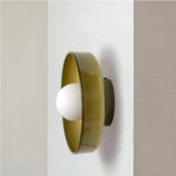 Modern Glass Disc Wall and Ceiling Light