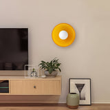 Modern Glass Disc Wall and Ceiling Light