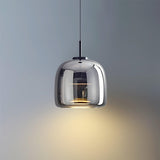 Modern Glass Dome Pendant Light Fixture