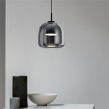 Modern Glass Dome Pendant Light Fixture