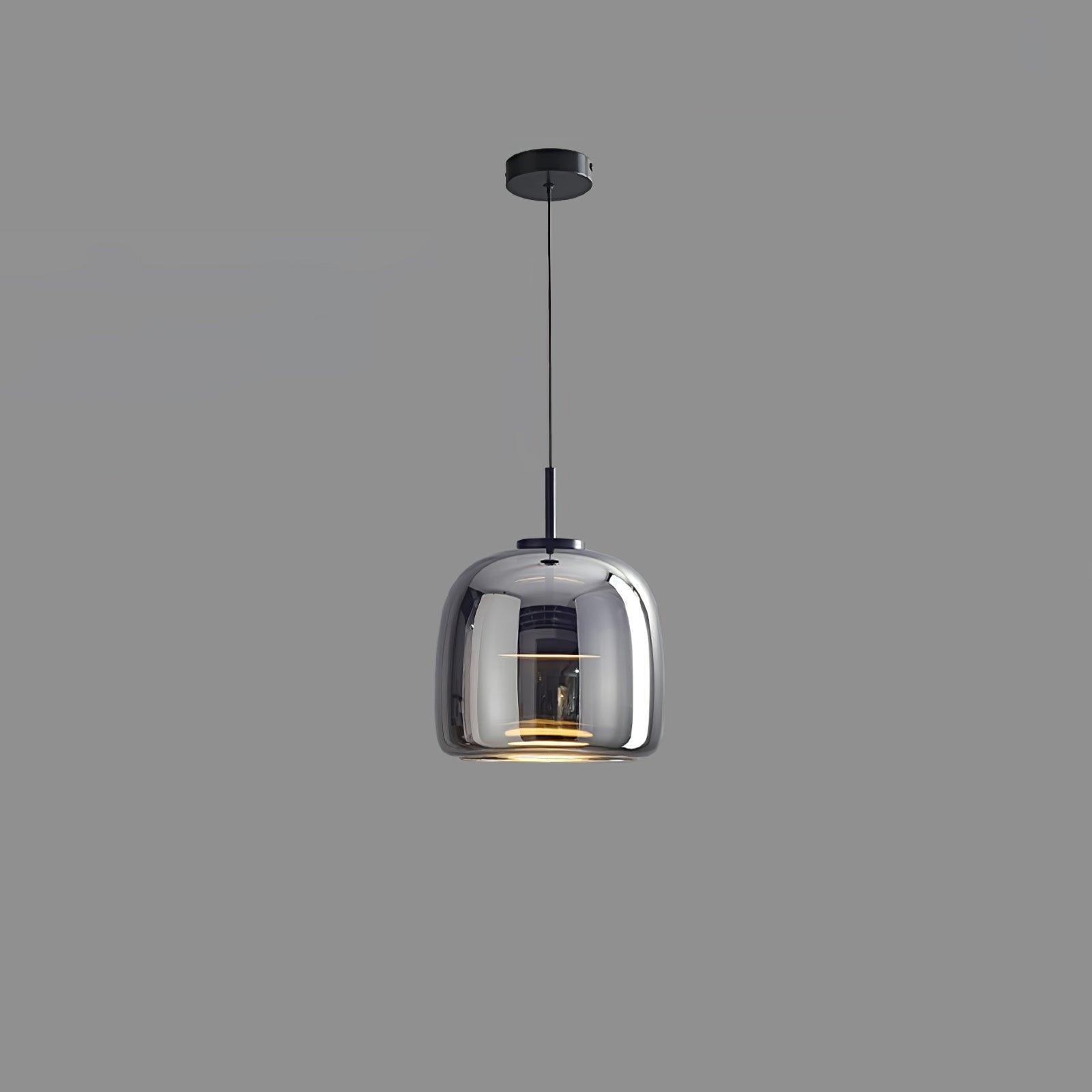 Modern Glass Dome Pendant Light Fixture