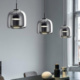 Modern Glass Dome Pendant Light Fixture