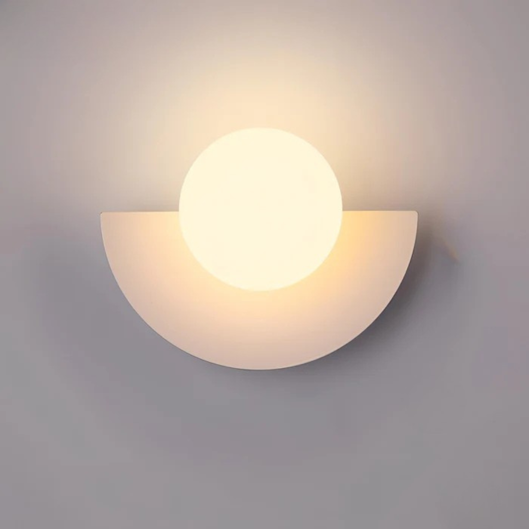 Modern Glass Globe LED Wall Sconce Light