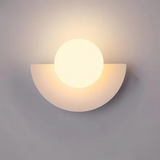 Modern Glass Globe LED Wall Sconce Light