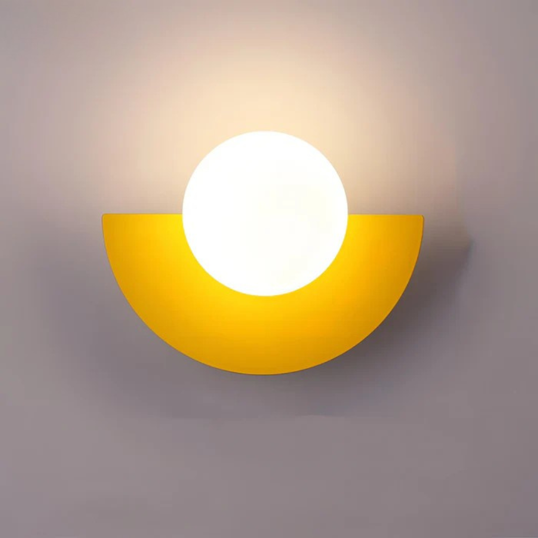 Modern Glass Globe LED Wall Sconce Light