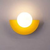 Modern Glass Globe LED Wall Sconce Light