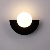 Modern Glass Globe LED Wall Sconce Light