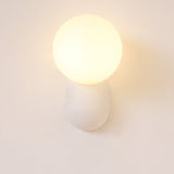 Modern Glass Globe Wall Light Fixture