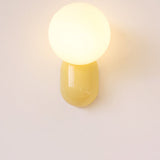 Modern Glass Globe Wall Light Fixture