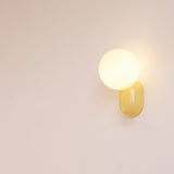 Modern Glass Globe Wall Light Fixture