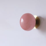 Modern Glass Globe Wall Light with Iron Base