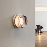 Modern Glass Round LED Wall Sconce Light