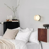 Modern Glass Round LED Wall Sconce Light