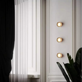 Modern Glass Round LED Wall Sconce Light