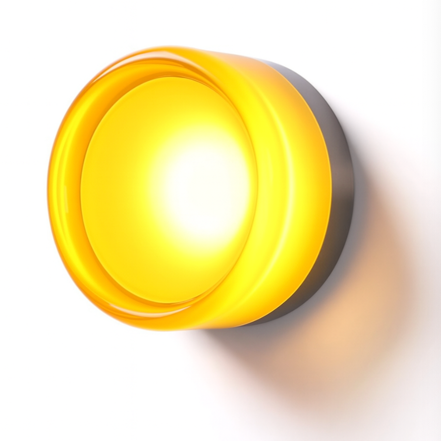 Modern Glass Round LED Wall Sconce Light