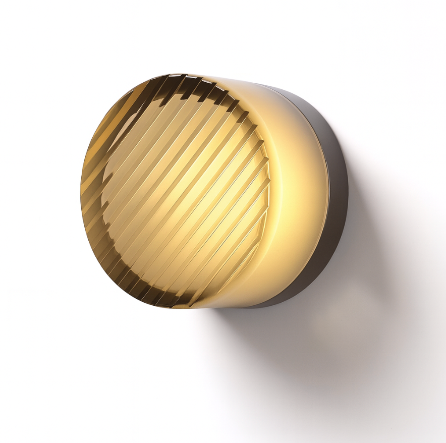 Modern Glass Round LED Wall Sconce Light