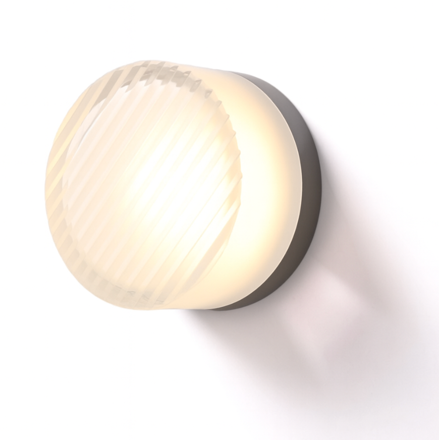 Modern Glass Round LED Wall Sconce Light