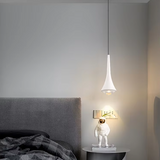 Modern Glass Teardrop LED Pendant