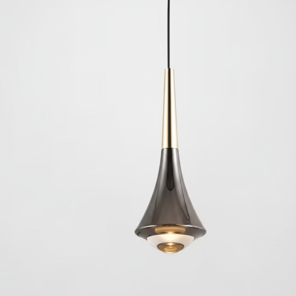 Modern Glass Teardrop LED Pendant