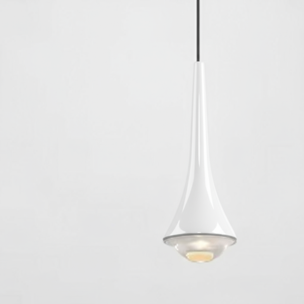 Modern Glass Teardrop LED Pendant