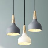 Modern Iron Macaron Disc Pendant Light